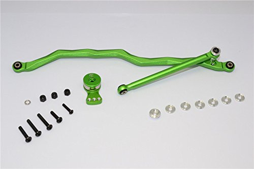 Axial RR10 Bomber Upgrade Parts Aluminum Steering Link  and  Hi-Torque Servo Saver - 1 Set Green