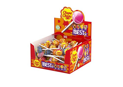 Chupa Chups Assorted Fruit Lollipops - 50 Pack