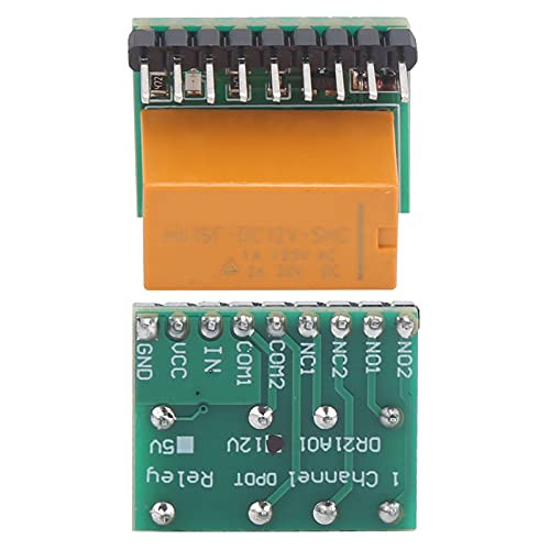 Double?Pole Double?Throw Relay Module, DPDT Ultra-Small Automatically Adjust Relay Board for Remote Control, Communication -12V-