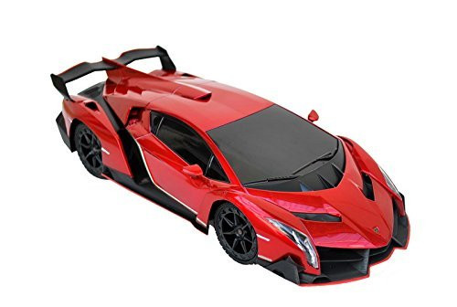 XQ TOYS 1/18 Scale R/C Lamborghini Veneno Supercar Radio Remote Control Model Car RC (Red)