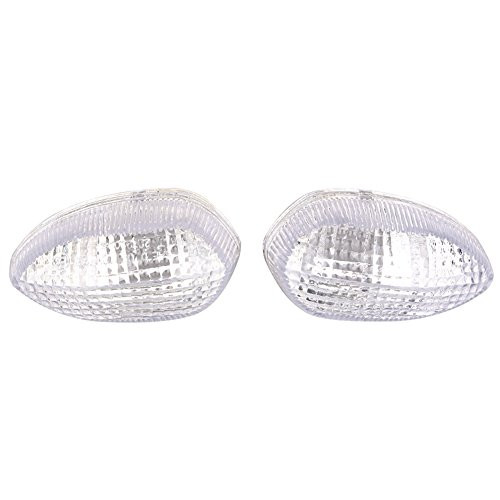 Mallofusa Turn Signal Light Lens Cover Replacement Compatible for Yamaha R1 2002-2006 R6 2003-2005 FZ6 2004-2009 -European Model- Clear