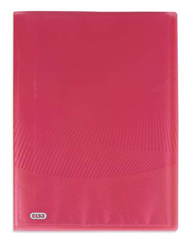 Elba Osmose A4 Translucent Polypropylene Display Book for 80 Sheets Pink