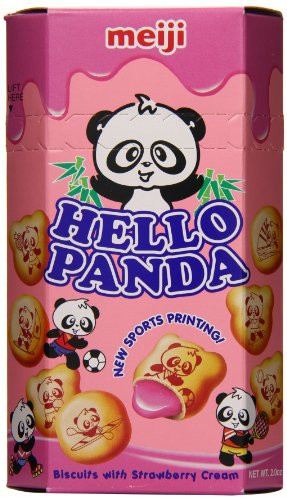 Meiji Asian Hello Panda Strawberry, 2-Ounce -Pack of 10-