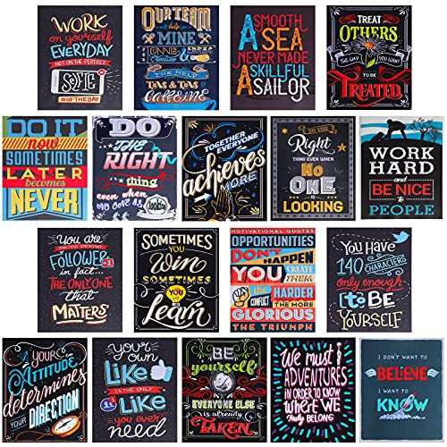 18 Pieces Growth Mindset Posters Classroom Bulletin Board Decoration Supplies Inspirational Quotes Poster Classroom Wall Decoration Teacher Classroom Supplies Motivational Posters for School Office