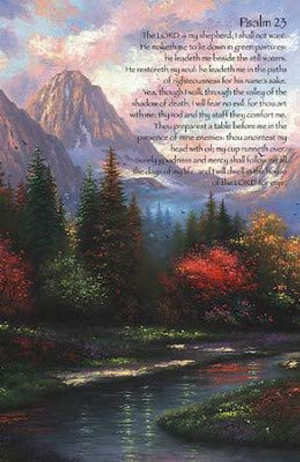 Anchor Wallace Publishers Bulletin-Psalm 23 Mountain Artwork -A4058- -Pack of 100-