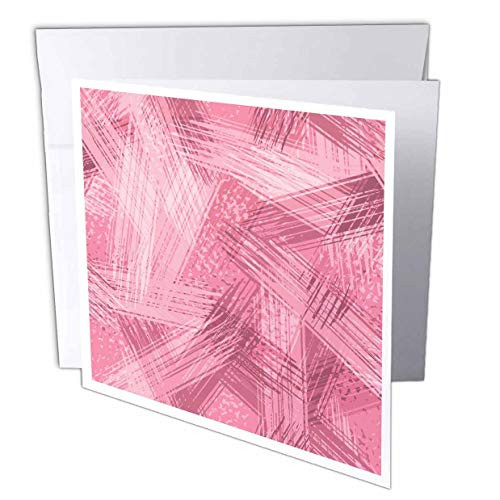 3dRose Anne Marie Baugh - Patterns - Contemporary Pink On Pink Image of Paint Brush Strokes - 1 Greeting Card with Envelope -gc-317664-5- 3dRose Anne Marie Baugh - Patterns - Contemporary Pink On Pink Image of Paint Brush Strokes - 1 Greeting Card with Envelope -gc-317664-5-