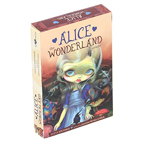 Jiawu Tarot Cards Set- English Version Tarot Cards- Wonderland Hologram Paper Tarot Cards Deck- Board Game Interactive Game Table Card Tarot Deck Gift for Beginners