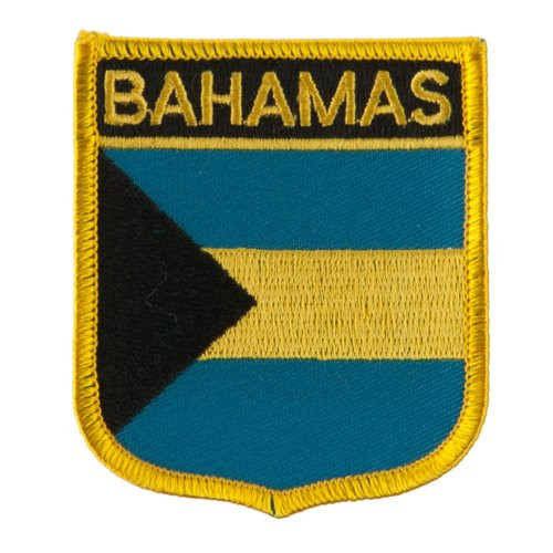 North and South America Flag Embroidered Patch Shield - Bahamas OSFM