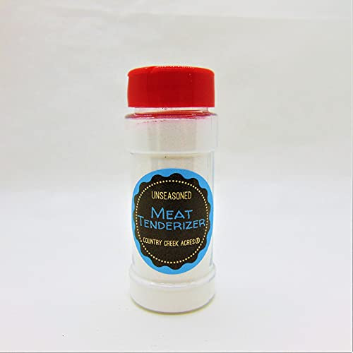 2.5 Ounce Unseasoned Meat Tenderizer Seasoning in a Convenient Small Shaker Bottle - Draw out the flavor of your favorite beef- pork or poultry recipes. - Country Creek LLC