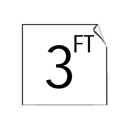 3 Feet Activity Pool LABEL DECAL STICKER Sticks to Any Surface