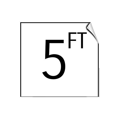 5 Feet Activity Pool LABEL DECAL STICKER Sticks to Any Surface