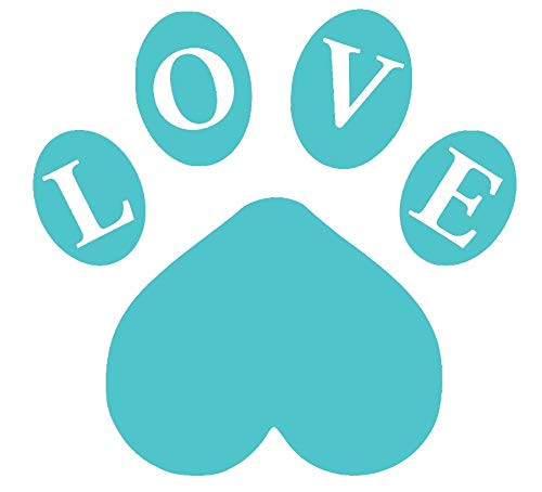 Check Custom Design Love Paw Decal
