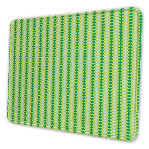 ETHAICO Mouse pad Customized Mousepad Non-Slip Rubber Base Mouse Pads for Computers Laptop Office Desk Accessories Monochrome Geometric Pattern with Diagonal Square Check Mouse pad