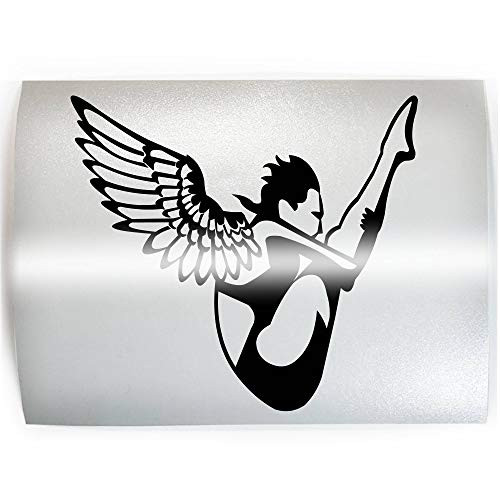 WINGS Springboard Diver Female Diving - PICK COLOR  and  SIZE - Vinyl Decal Sticker B