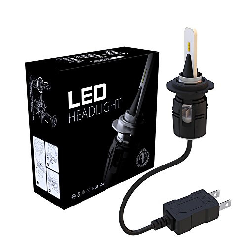 ??H7 LED Car Headlight Kit,Upgraded Bright White Headlight Bulb, LED Car Headlight Bulbs All-in-One Conversion Kit,80W 9600LM 6000K Led Headlight Bulbs- Dual Hi/Lo Beam (2pcs/set) (H7)