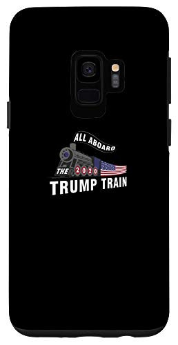 Galaxy S9 The Trump Train 2020 American Flag Republican All Aboard Case