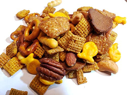 Triple-Nut Captain's Trail Mix - Bolder Chex Mix Snack Flavor w/ Cashews- Smokey Almonds- Pecans - 13.5oz