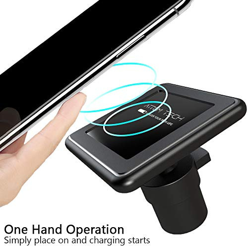 Attom Tech Magnetic Wireless Charger, Fast Qi Wireless Car Mount Charger 7.5W Compatible for iPhones, 10W for Samsung phones, 5W for All other Qi Devices (Dashboard and Air Vent) Attom Tech Magnetic Wireless Charger, Fast Qi Wireless Car Mount Charger 7.5W Compatible for iPhones, 10W for Samsung phones, 5W for All other Qi Devices (Dashboard and Air Vent)