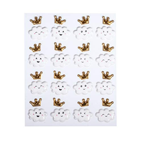 Rayher Puffy Sticker Happy Clouds- 32pcs- tab-Bag- Assorted