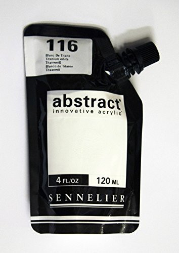 Sennelier Abstract Innovative Acrylic Artist Paint Pouch 120ML -116 Titanium White-