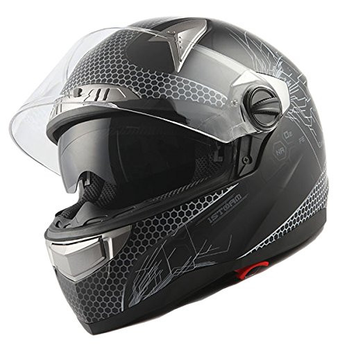 1Storm HJK316 Motorcycle Dual Visor Full Face Helmet Shield for Helmet Model: HJK316 only