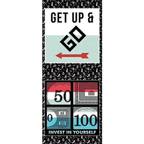 Monopoly Invest Boardgames Panel-17"x44"- Premium Quality 100 percent Cotton Sold by The Panel