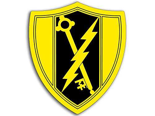 American Vinyl US Army MOS 29E Electronic Warfare Specialist Shield Shaped Sticker -Security-