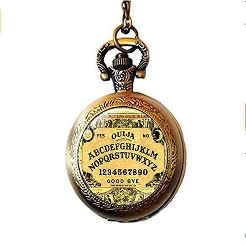 Vintage Ouija Board Photo Pocket Watch Necklace Glass Jewelry Fashion Jewelry Gifts