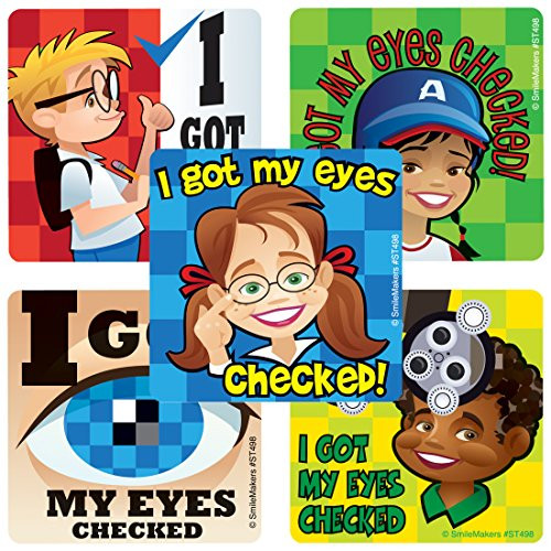 SmileMakers GOT My Eyes Checked Stickers - Prizes and Giveaways - 100 per Pack