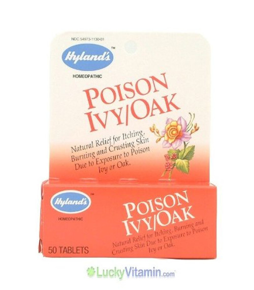 Poison Ivy/Oak Tablets 50 Tabs -Quick Disolving Tablets- - Hylands