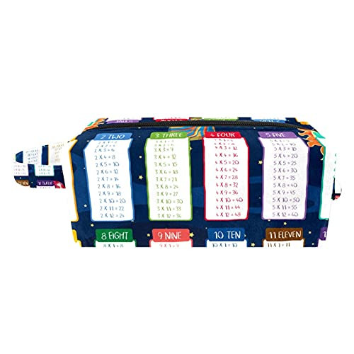 Multiplication Tables Planet Portable Flocking Cloth Cosmetic bag Makeup Bag Zipper Pouch Travel Cosmetic Organizer for Women and Girls Multiplication Tables Planet Portable Flocking Cloth Cosmetic bag Makeup Bag Zipper Pouch Travel Cosmetic Organizer for Women and Girls