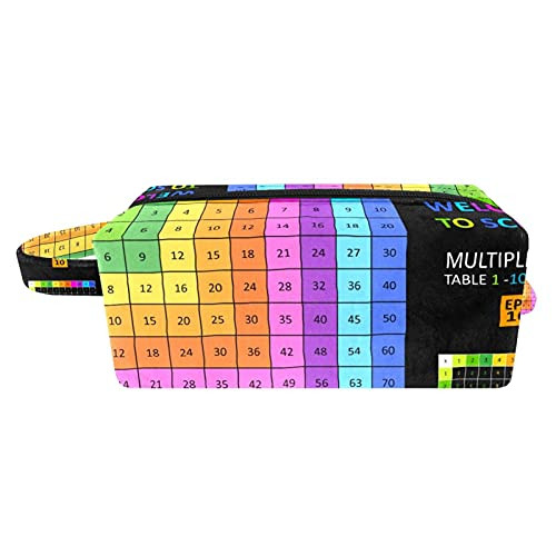 Multiplication Table Portable Flocking Cloth Cosmetic bag Makeup Bag Zipper Pouch Travel Cosmetic Organizer for Women and Girls Multiplication Table Portable Flocking Cloth Cosmetic bag Makeup Bag Zipper Pouch Travel Cosmetic Organizer for Women and Girls