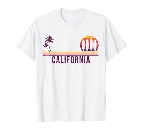 California Surf Vintage Surf Board Surfer T-Shirt