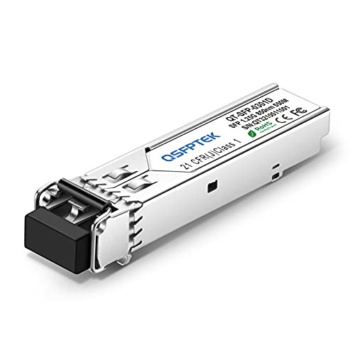 QSFPTEK SFP Transceiver for Juniper EX-SFP-1GE-SX/QFX-SFP-1GE-SX Gigabit SFP Module 1000BASE-SX 850nm 550m DDM Multimode LC Mini-GBIC Transceiver