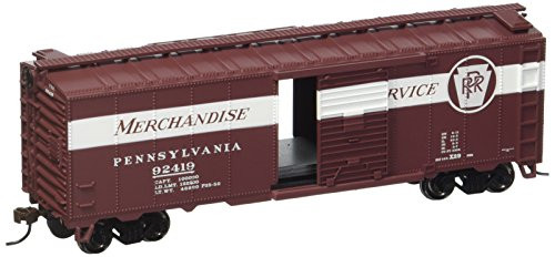 Bachmann Trains Pennsylvania Railroad Merchandise Service 40' Box Car-Ho Scale Bachmann Trains Pennsylvania Railroad Merchandise Service 40' Box Car-Ho Scale