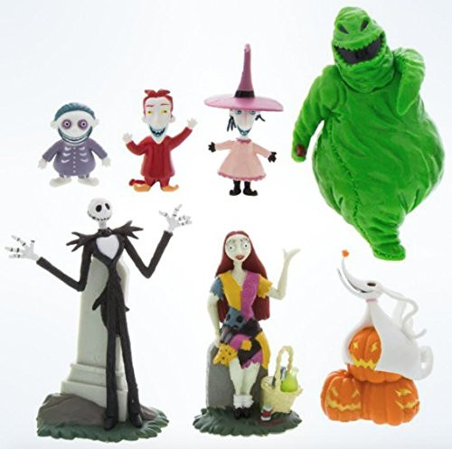 Nightmare Before Christmas Disney Parks Exclusive Jack Skellington 7 Pc. Figurine Playset