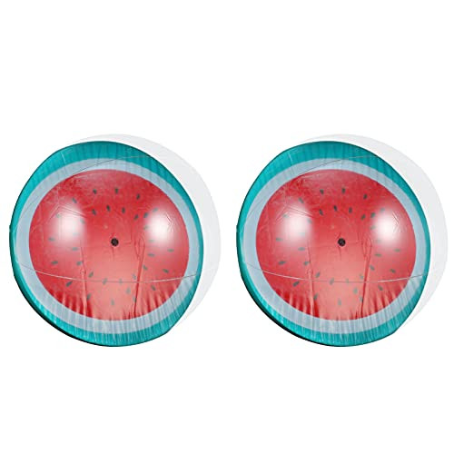 KESYOO 2Pcs Watermelon Inflatable Ball Water Bouncing Beach Ball Pool Party Ball for Summer Beach Party Hawaiian Party Supplies
