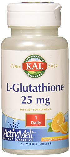 Kal 25 Mg L-glutathione Tablets- Orange- 90 Count
