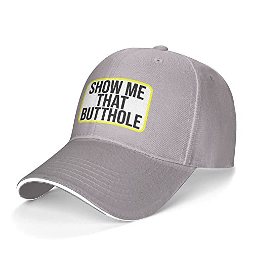 LGBTQ Rainbow Show Me That Butthole Baseball Cap- Stylish Casquette- Adjustable Dad Hat for Men Women Outdoor Activities