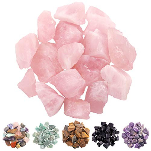 Rustark 1lb 1'' Large Natural Rose Quartz Grade A Raw Rough Reiki Healing Quartz Crystals Stone for Gift- Jewelry Making- Home Decoration- Chakra Stone Quartz Rose Rustark 1lb 1'' Large Natural Rose Quartz Grade A Raw Rough Reiki Healing Quartz Crystals Stone for Gift- Jewelry Making- Home Decoration- Chakra Stone Quartz Rose