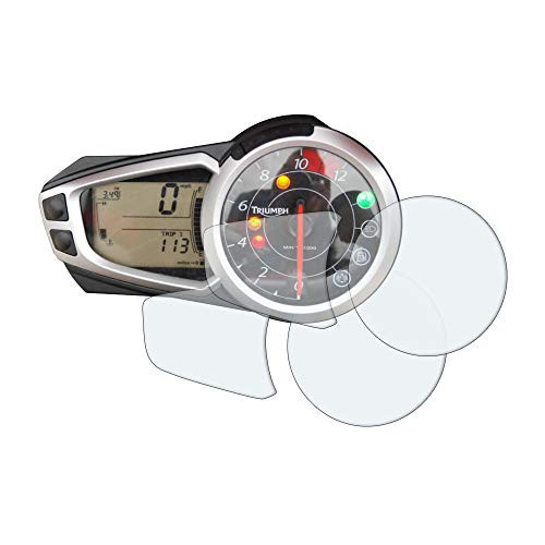 Speedo Angels Dashboard Screen Protector for TRIUMPH SPEED TRIPLE -2011-2017- - 2 x Ultra Clear