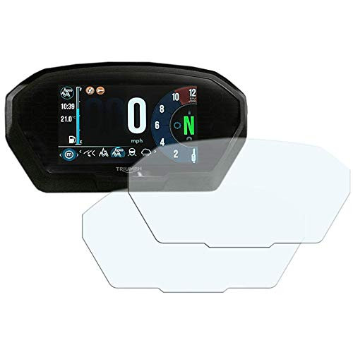 Speedo Angels Dashboard Screen Protector for TRIUMPH TIGER 800/1200 -2018 Plus - - 1 x Ultra Clear  and  1 x Anti Glare