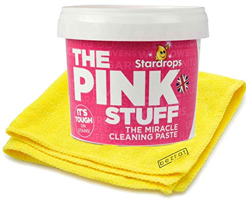 The Pink Stuff Cleaning Paste - The Miracle Paste All Purpose Cleaner 500g - Bonus Bezrat Cleaning Cloth Included