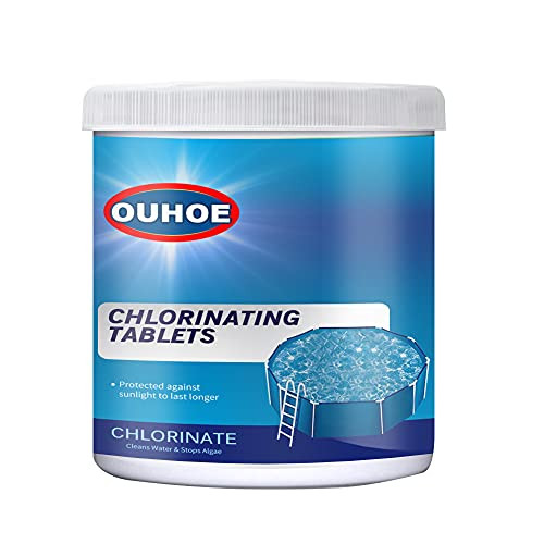 Chlorine Pool Tabs- Swimming Pool Chlorinating Tabs- Hot Tub  and  Spa Maintenance Kit-Long Lasting Floating Chlorinated ??????? for Pools Over 5000 Gallons -180PC-