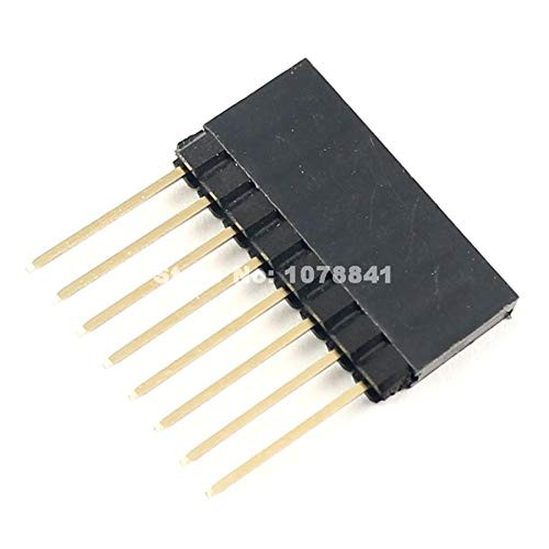 10Pcs 2.54mm Pitch 8 Pin Single Long Stackable Shield Female Header for Arduino