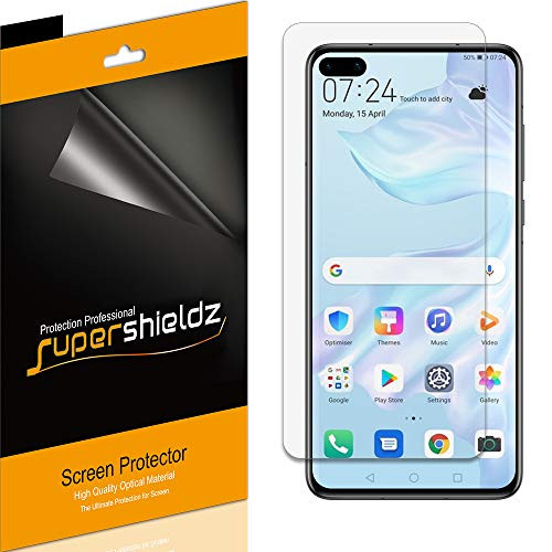 `-6 Pack- Supershieldz Designed for Huawei P40 Screen Protector- High Definition Clear Shield -PET-