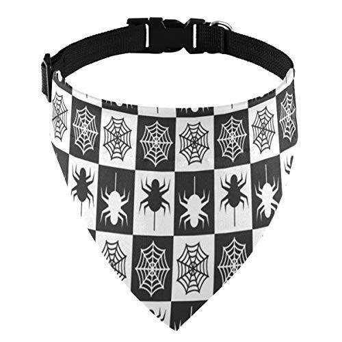MCHIVER Dog Bandana Adjustable Triangle Scarfs - Ghost Buffalo Check Plaid Halloween Triangle Pet Bibs Reversible Pet Kerchief Collar Scarf for Dogs Cats Pets MCHIVER Dog Bandana Adjustable Triangle Scarfs - Ghost Buffalo Check Plaid Halloween Triangle Pet Bibs Reversible Pet Kerchief Collar Scarf for Dogs Cats Pets