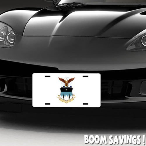 Boomsavings Air Force USAF Shield AF Reserve Command License Plate
