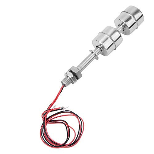 Jeankak Float Switch Double Ball Float Liquid Water Level Sensor Stainless Steel Tank Liquid Pool for Water Tank-Floating Body 100mm-