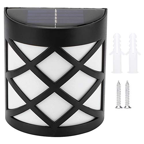 CHICIRIS Vintage Solar Fence Lights 6LEDs- Solar Deck Lights Stairs Pathway Deck Garden Lamps Wall Yard Outdoor Fence Illuminates Patio Lamps Lighting
